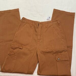 Pistola 90s Cargo Retro High-Waist Wide Leg Khakis in Rust | Women's Size 25 NWT